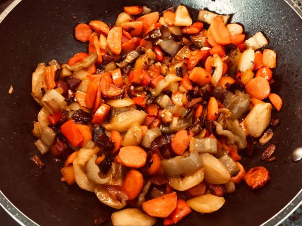 Sofreímos las verduras