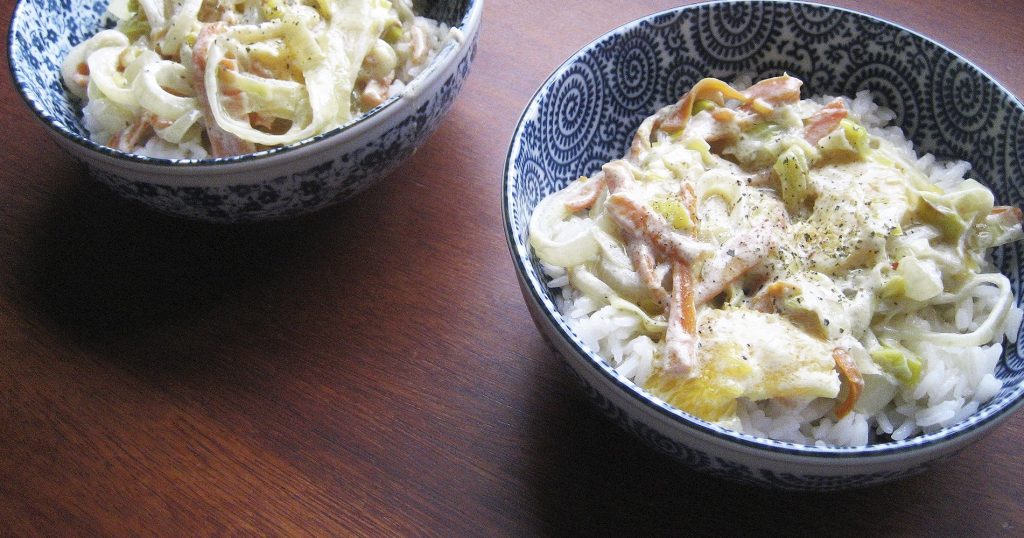Arroz con verduras y leche de coco. Foto de Boca Dorada en Flick