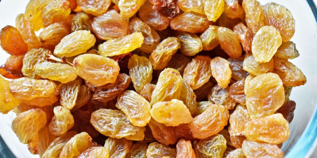 Uvas pasas sultanas. Foto de Sandeep Handa en Pixabay