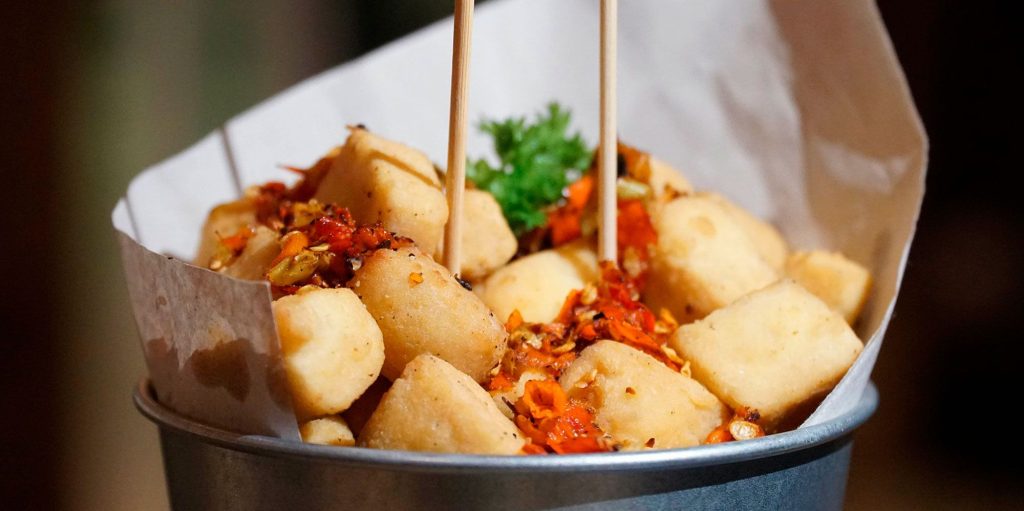Tapa de tofu rebozado. Foto de Limarga26 en Pixabay